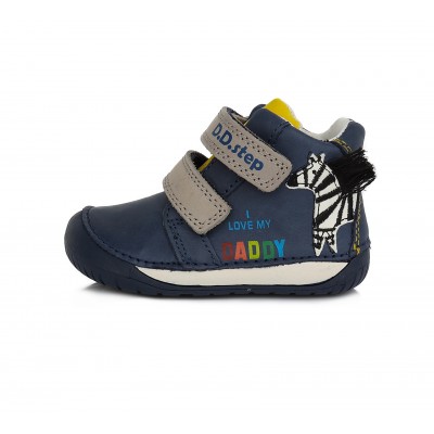 D.D.step barefoot chlapčenská detská celoročná obuv  Blue 070-794